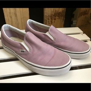 Vans classic slip on sea fog purple